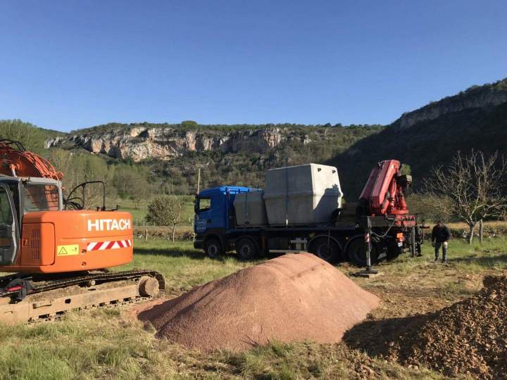 Chantier terrassement Cajarc
