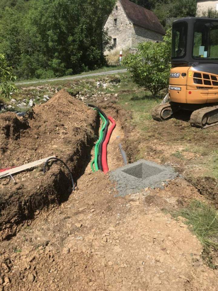 Réalisation assainissement Cajarc