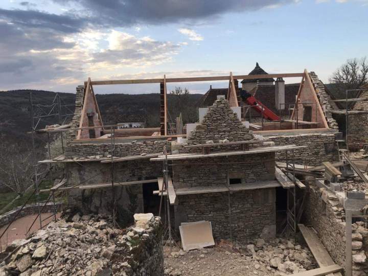 Réhabilitation maison traditionnelle Cajarc