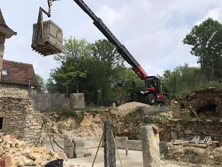 Chantier de construction Cajarc